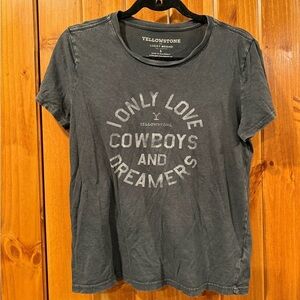 Lucky Brand Yellowstone Tee in Black
